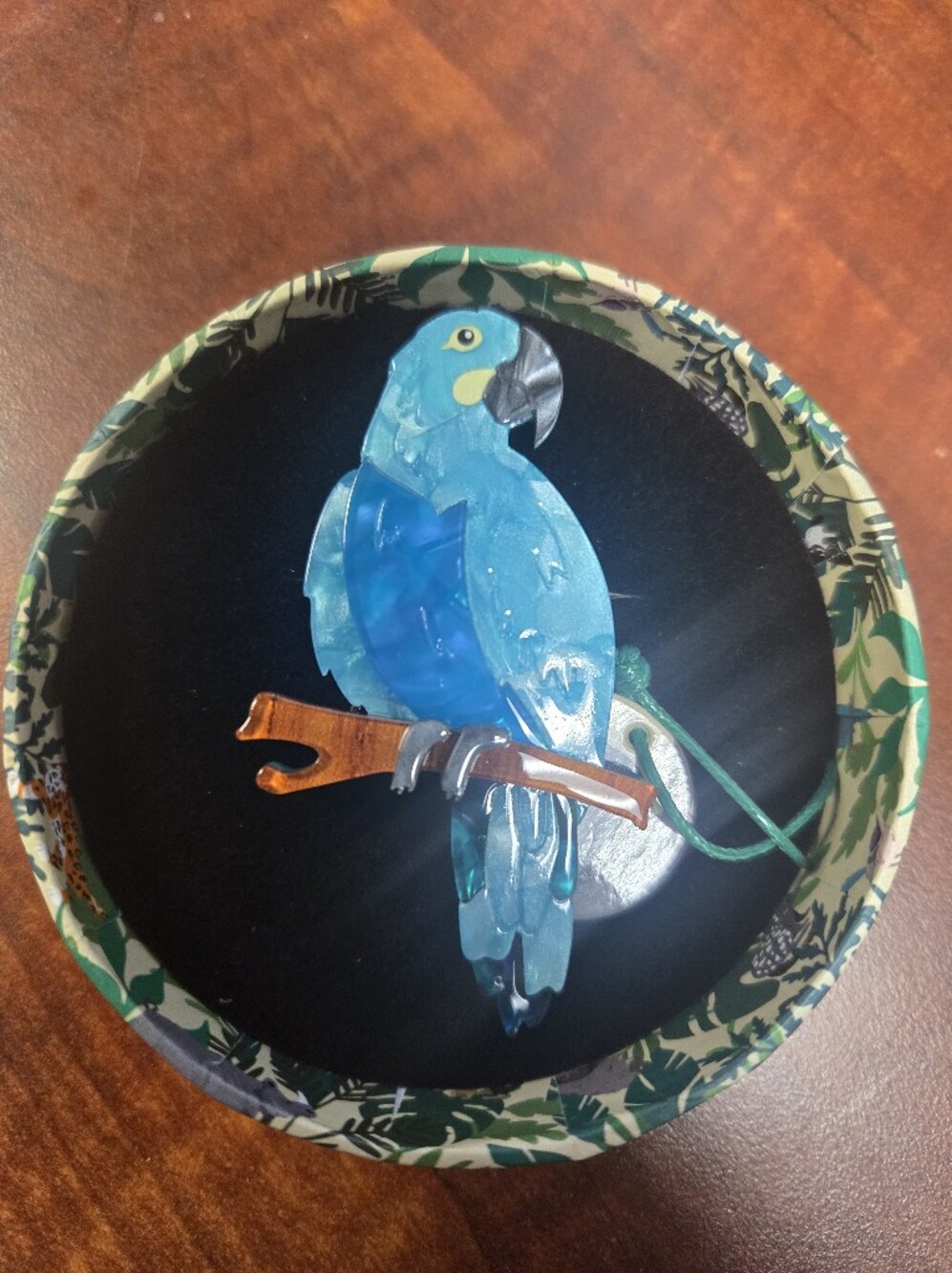 Erstwilder Glaucous Macaw Brooch